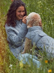 Blue Quilted Jacket - Image 2 of 8