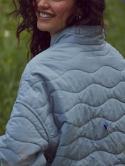 Blue Quilted Jacket - Image 6 of 8