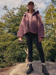 Rose Pink Teddy Borg Jacket - Image 2 of 9