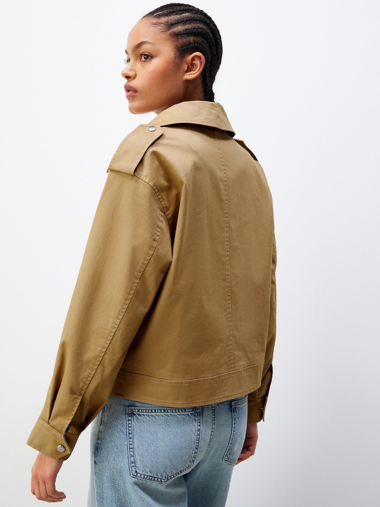 Camel Cropped Trench - Image 3 of 7