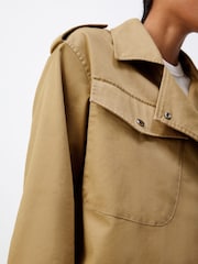 Camel Cropped Trench - Image 4 of 7
