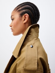Camel Cropped Trench - Image 5 of 7