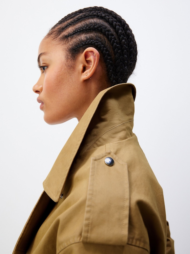 Camel Cropped Trench - Image 5 of 7