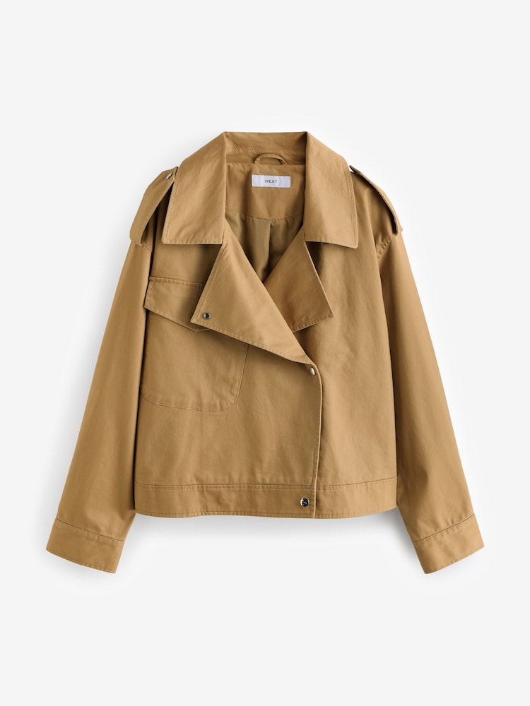 Camel Cropped Trench - Image 6 of 7