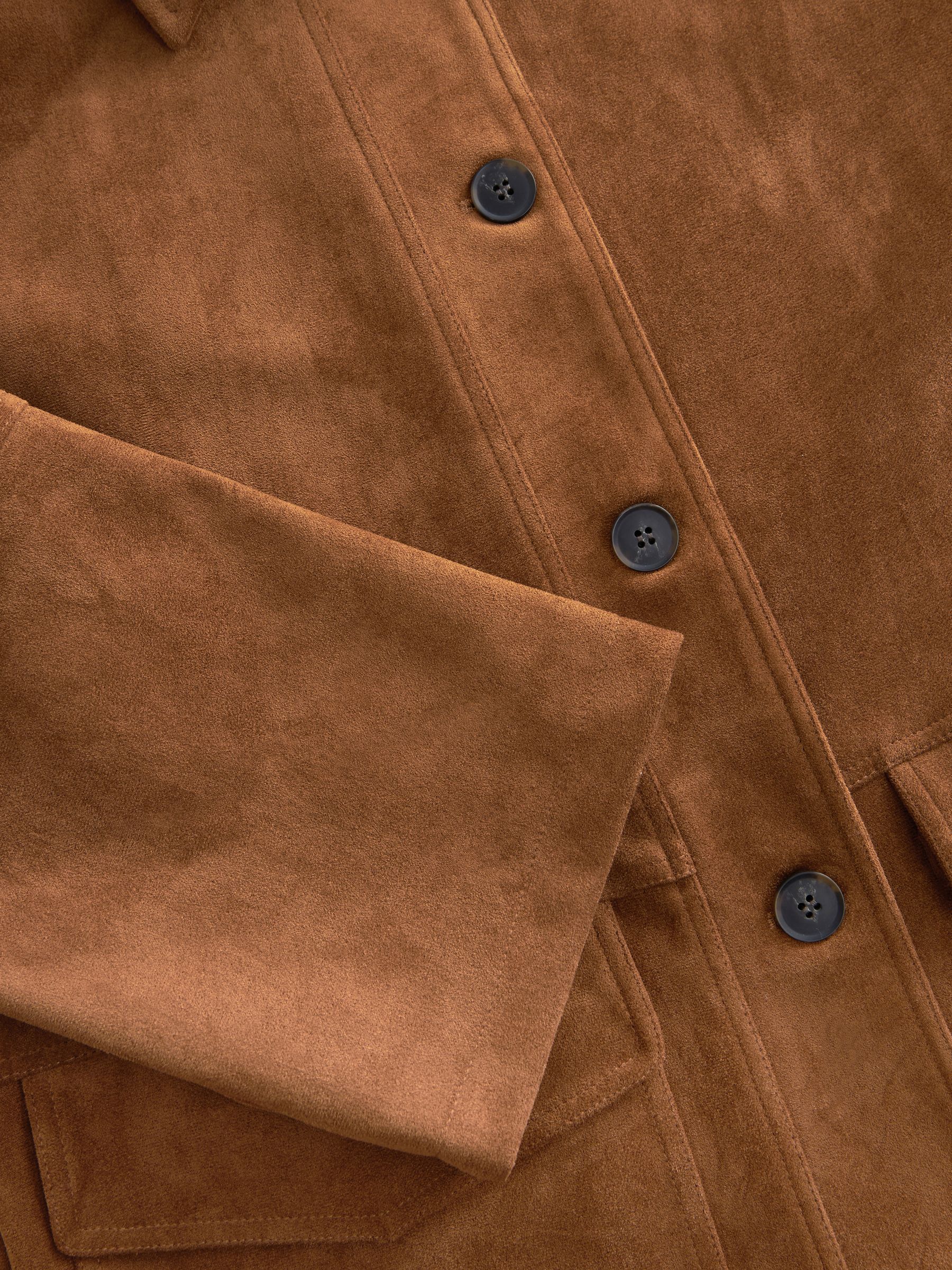 Tan faux suede jacket on sale