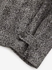 Black/White Funnel Neck Jacket - Image 7 of 9