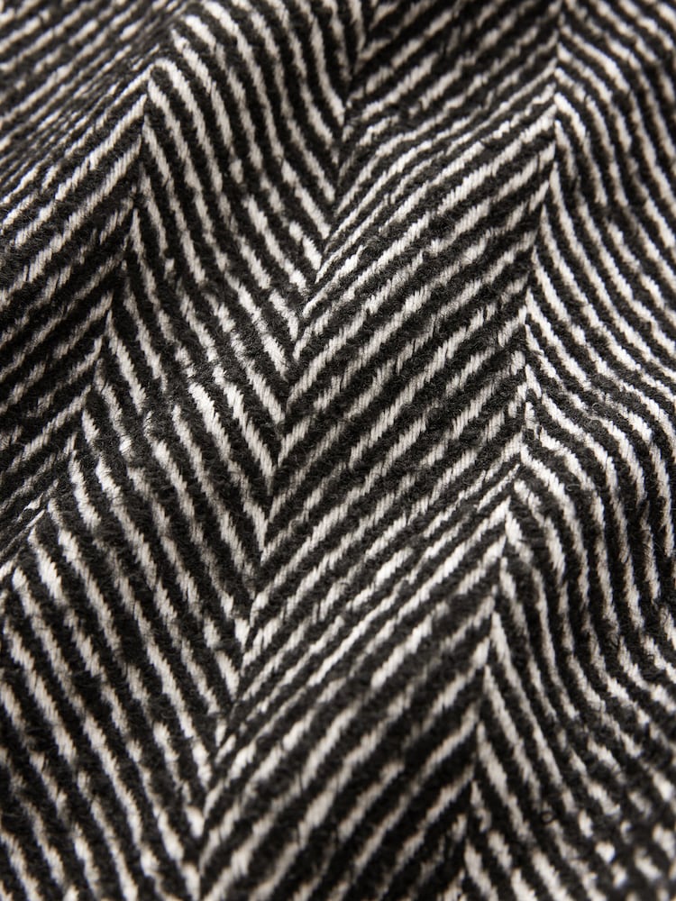 Black/White Funnel Neck Jacket - Image 9 of 9