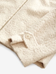 Ecru Cream Textured Funnel Neck Jacket - Image 7 of 8