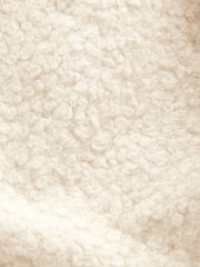 Ecru Cream Textured Funnel Neck Jacket - Image 8 of 8