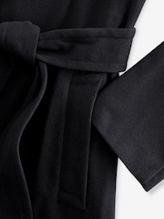 Black Long Belted Maxi Coat - Image 7 of 7