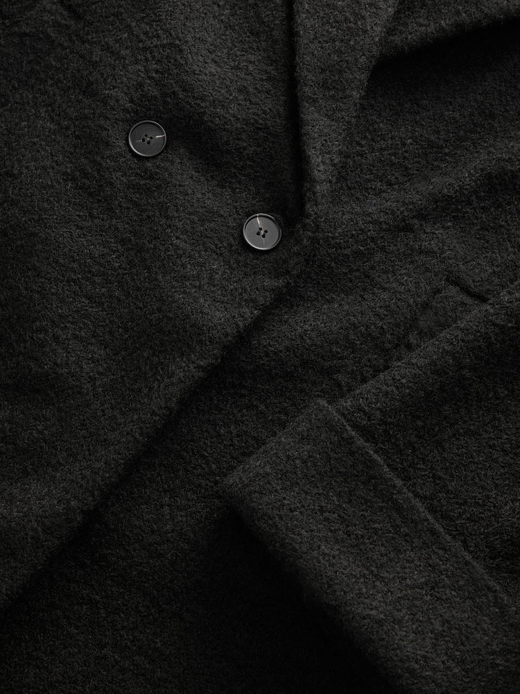 Black Revere Collar Coatigan - Image 7 of 8