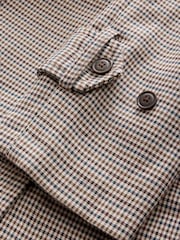 Heritage Check Short Wrap Trench Coat - Image 6 of 8