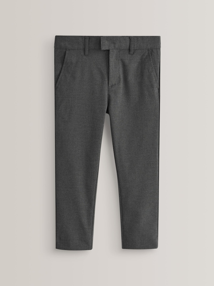 Grey Plus Waist School Formal Stretch Skinny Trousers (3-17yrs) - Image 1 of 11