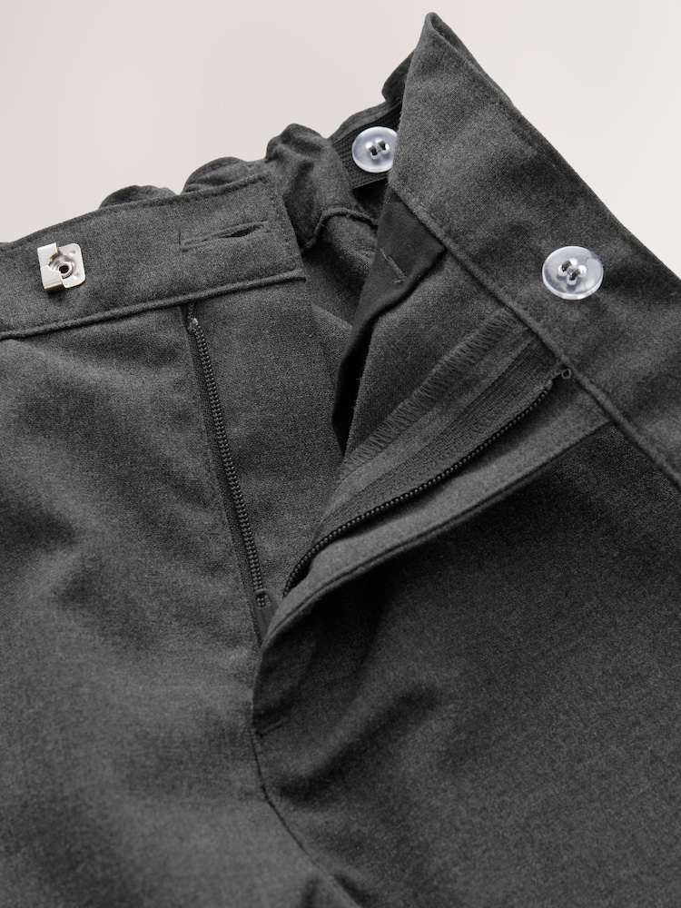 Grijs - Formele skinny schoolbroek met stretch (3-17 jr) - Image 5 of 8
