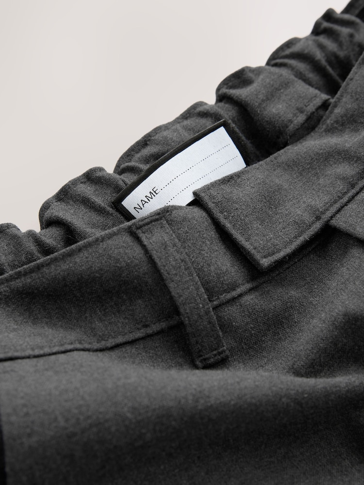 Grijs - Formele skinny schoolbroek met stretch (3-17 jr) - Image 6 of 8
