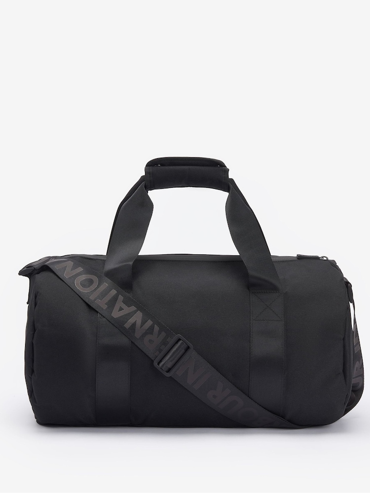 Barbour® International Knockhill Essential Black Holdall Bag - Image 2 of 6