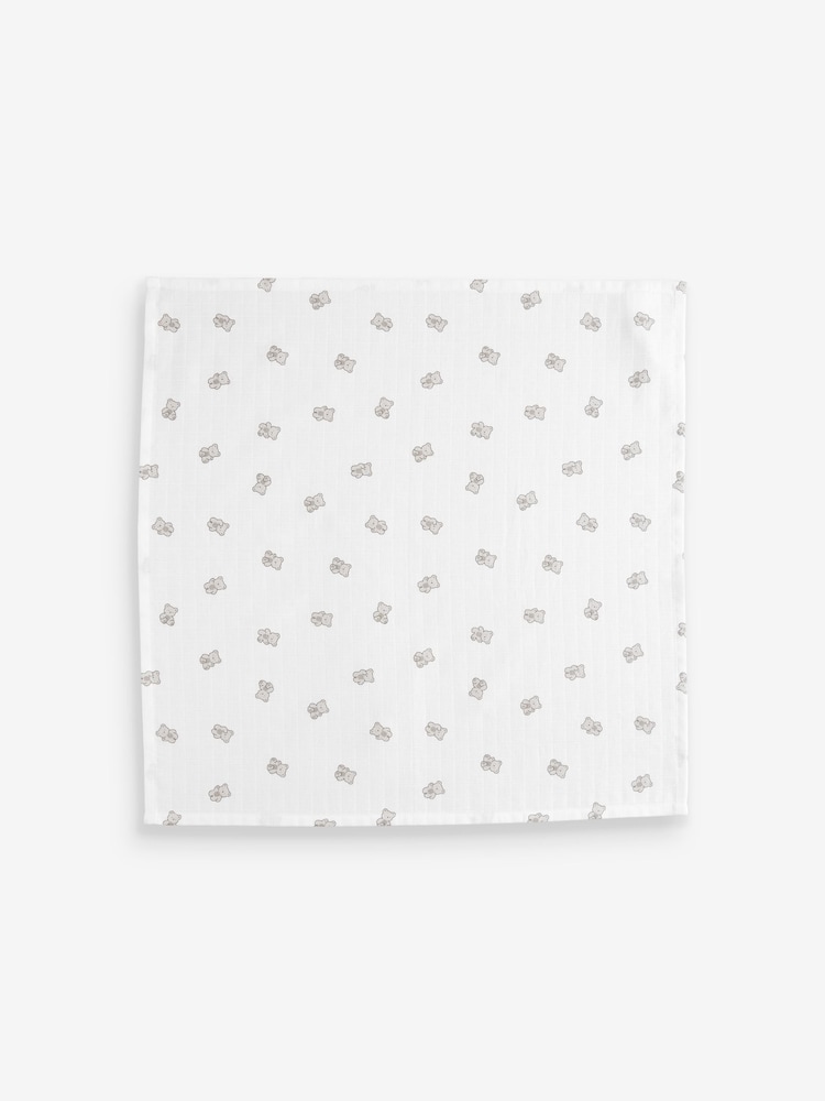 Grey Bear Baby Muslins 100% Cotton Cloths 4 Pack - Image 3 of 11