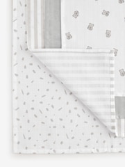 Grey Bear Baby Muslins 100% Cotton Cloths 4 Pack - Image 9 of 11