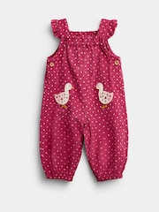 Jojo Maman Bébé Applikation Fløjl smækbukser & Topsæt - Billede 4 af 7