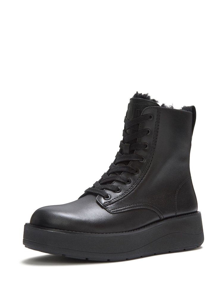 FitFlop Black Gen-FF Roam Shearling Boots - Image 2 of 4 FitFlop Black Gen-FF Roam Shearling Boots - Image 2 of 4