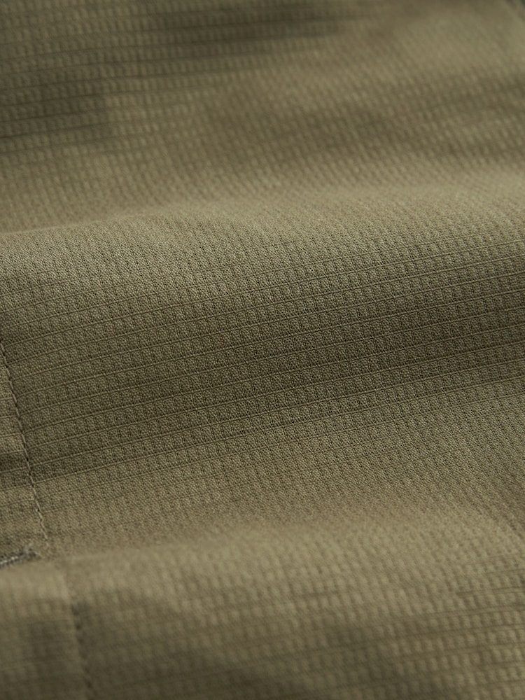 Khaki Green Textured Button Up Shacket - Image 10 of 10