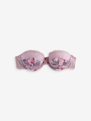 B by Ted Baker Pink Floral Clear Back Balcony Bra - Bild 5 von 7