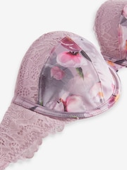 B by Ted Baker Pink Floral Clear Back Balcony Bra - Bild 6 von 7