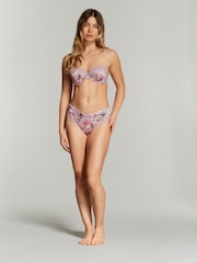 B by Ted Baker Pink Floral Clear Back Balcony Bra - Bild 7 von 7