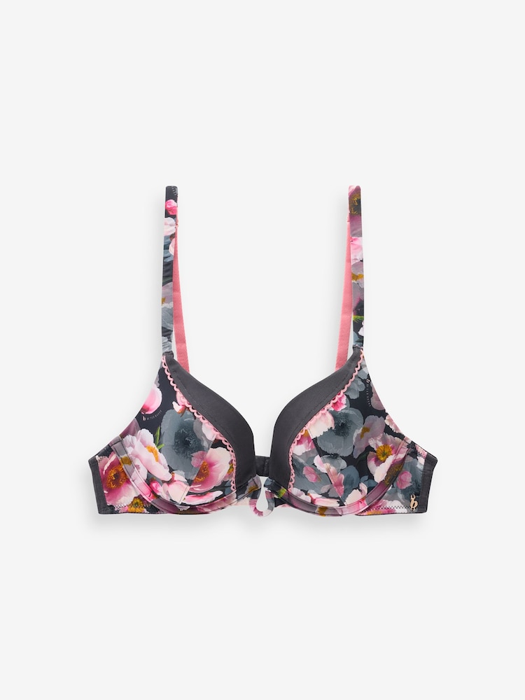 B By Ted Baker BH mit tiefem Ausschnitt, Charcoal Grey - Image 7 of 7