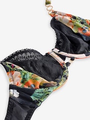 B by Ted Baker Non Pad Black Floral Bra - Image 2 of 8