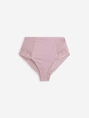 B by Ted Baker Pink Floral Tummy Control High Waist Briefs 2 Pack - Image 9 of 10