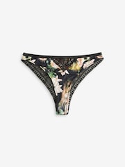 B by Ted Baker Brazillian Black Floral Knickers 2 Pack - Image 3 of 9