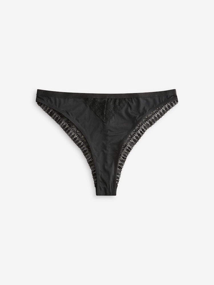 B by Ted Baker Brazillian Black Floral Knickers 2 Pack - Image 9 of 9