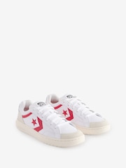 Converse Red/White Pro Blaze Classic 90s Trainers - Image 3 of 8