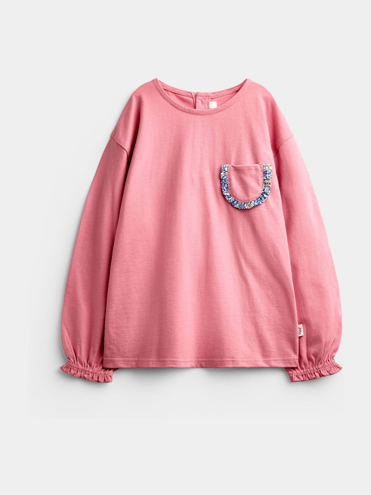 JoJo Maman Bébé Navy Blue Butterfly 3-Pack Long Sleeve T-Shirts - Image 2 of 10 JoJo Maman Bébé Navy Blue Butterfly 3-Pack Long Sleeve T-Shirts - Image 2 of 10