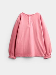 JoJo Maman Bébé Navy Blue Butterfly 3-Pack Long Sleeve T-Shirts - Image 5 of 10