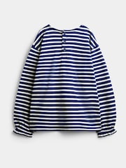JoJo Maman Bébé Navy Blue Butterfly 3-Pack Long Sleeve T-Shirts - Image 6 of 10