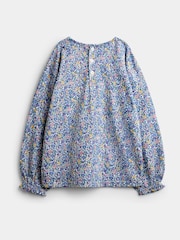 JoJo Maman Bébé Navy Blue Butterfly 3-Pack Long Sleeve T-Shirts - Image 7 of 10