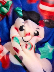 Blue Single Soft Touch Christmas Fleece Pyjamas with Elastane (9mths-16yrs) - Image 8 of 8