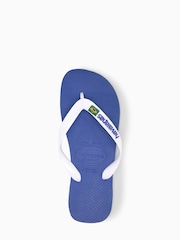 Синий - Шлепанцы с логотипом Havaianas Brasil - Изображение 5 из 8