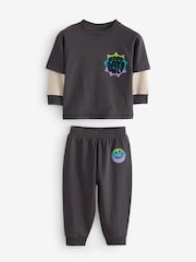 Black/Green/ Citrine Yello Checkerboard 3 Pack Oversized Pyjamas (9mths-10yrs) - Image 7 of 12