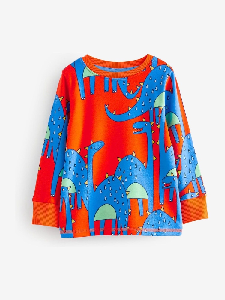 Multi Bright Dinosaur 3 Pack Snuggle Pyjamas (9mths-10yrs) - Image 10 of 16