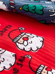 Red/Navy/Ecru 3 Pack Christmas Character 100% Cotton Pyjamas (9mths-10yrs) - Image 6 of 10