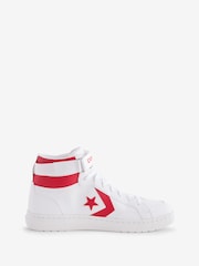 Converse Red/White Pro Blaze V2 High Top Trainers - Image 1 of 9