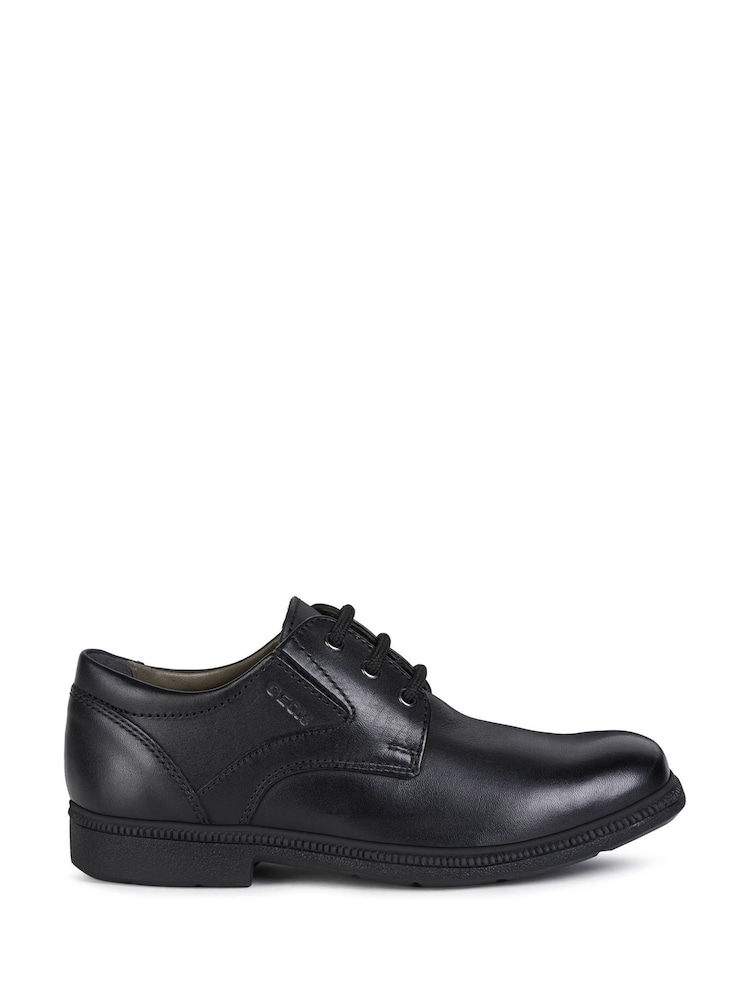 Geox Black Jr Federico School Shoes - Image 1 of 5 Geox Black Jr Federico School Shoes - Image 1 of 5