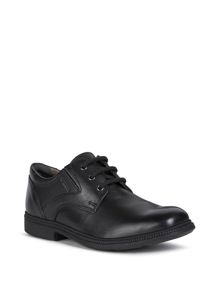 Geox Black Jr Federico School Shoes - Image 2 of 5 Geox Black Jr Federico School Shoes - Image 2 of 5