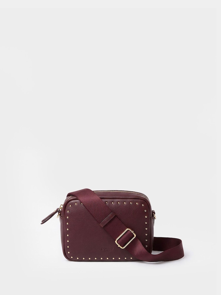 أحمر - Osprey London The Studded Leather Camera Bag - صورة 1 من 4 أحمر - Osprey London The Studded Leather Camera Bag - صورة 1 من 4
