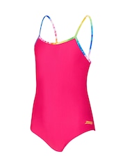Zoggs Pink Classicback Swimsuit - Image 4 of 5