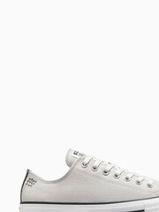 Converse Grey Chuck Taylor All Star Low Trainers - Image 1 of 15