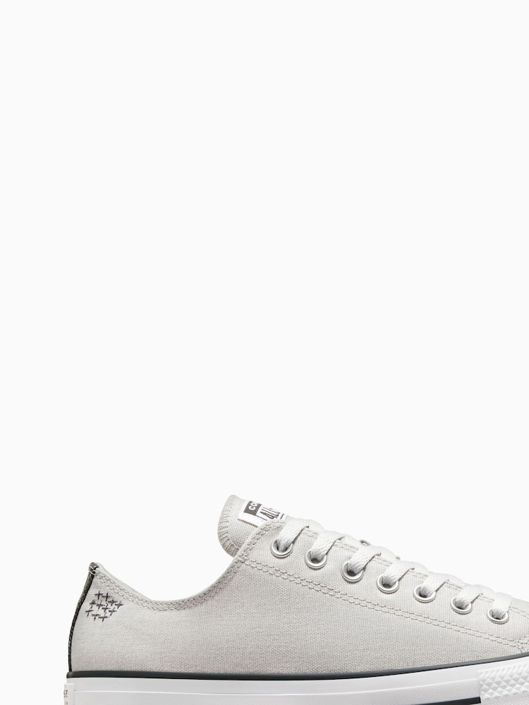 Converse Grey Chuck Taylor All Star Low Trainers - Image 1 of 15 Converse Grey Chuck Taylor All Star Low Trainers - Image 1 of 15